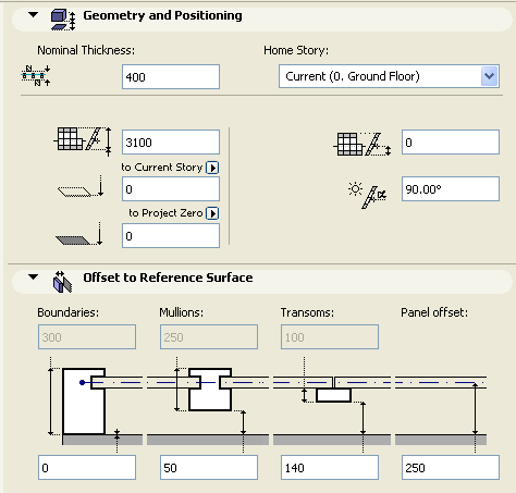 curtain wall archicad 18