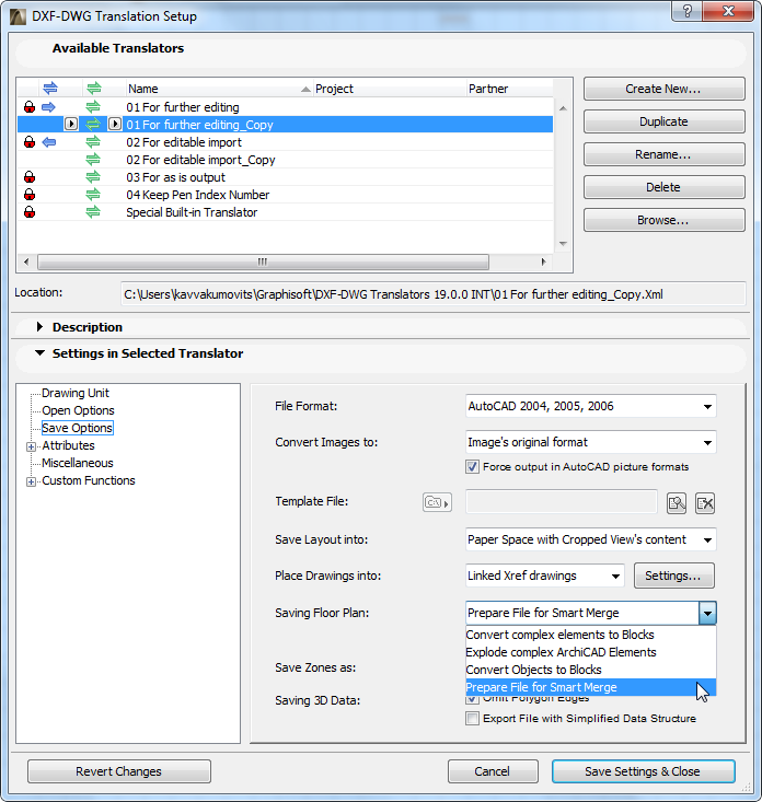 Merge a DXF/DWG File