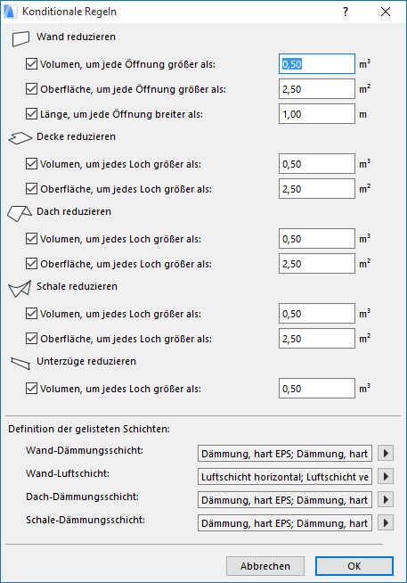 Berechnungseinheiten und -regeln
