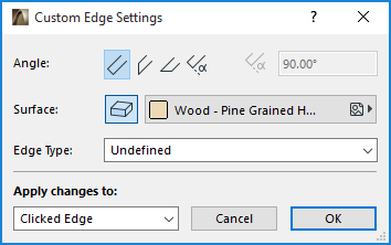 Customize Edge of Roof or Roof Hole