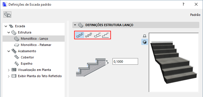 Estruturas Monolíticas do Lance e Patamar