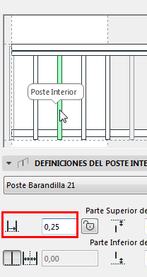 Lección 21.03.2.05 Definiciones del Poste Interior  InnerPostOffset1