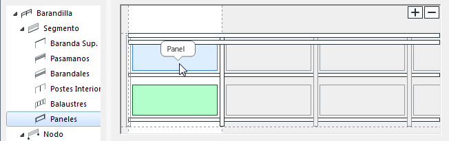 Lección 21.03.2.07 Definiciones del Panel RailBetweenPanels
