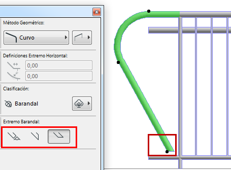 Lección 21.03.2.11 Extremos de Barandal SlopedRailingEndGeometry2