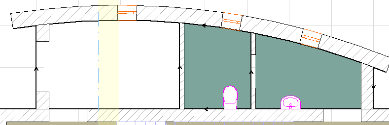 Отображение стен в 3D окне ARCHICAD