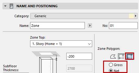 Zone Tool Settings