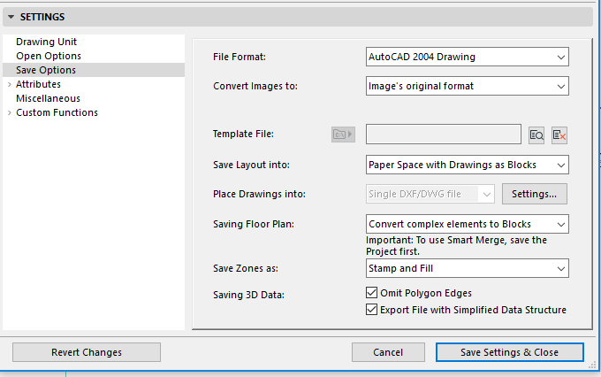 importare file autocad in archicad
