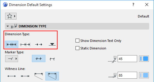 dimension in archicad 16