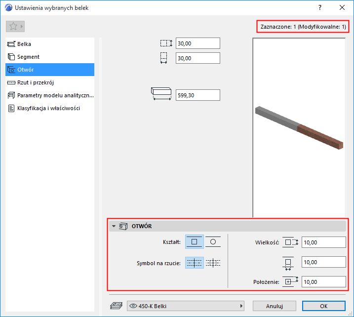 Select1BeamHoleSettings.png