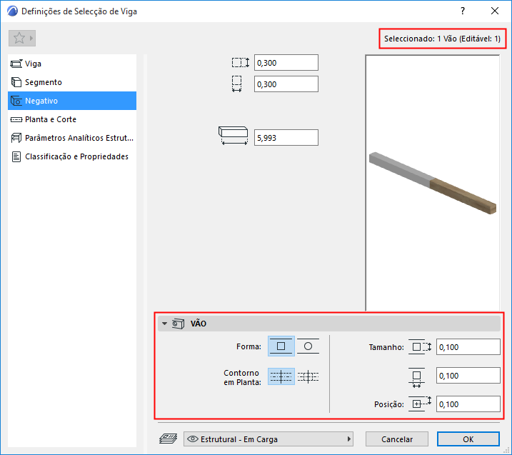 Select1BeamHoleSettings.png