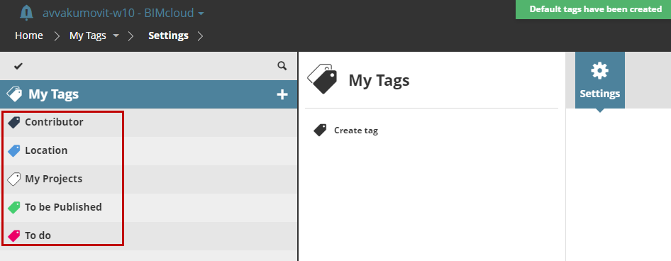 Using Tags