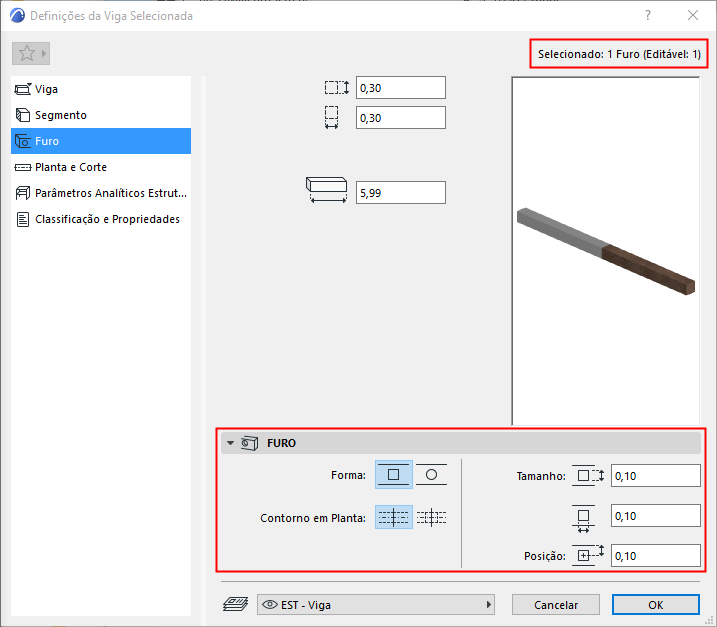 Select1BeamHoleSettings.png