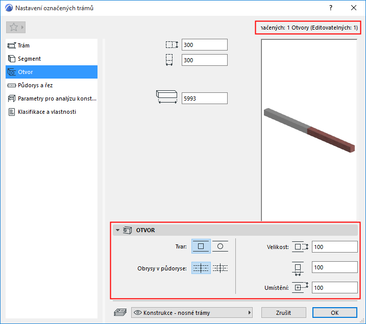 Select1BeamHoleSettings.png
