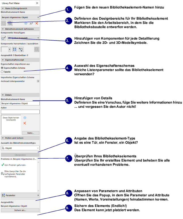 Library Part Maker Detaillierter Arbeitsablauf